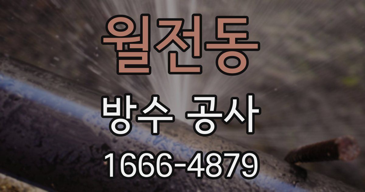 월전동 방수 공사