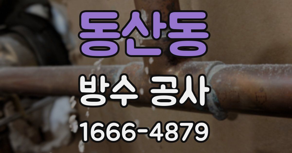 동산동 방수 공사