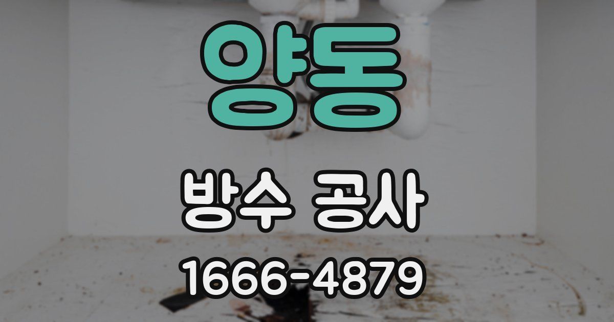 양동 방수 공사