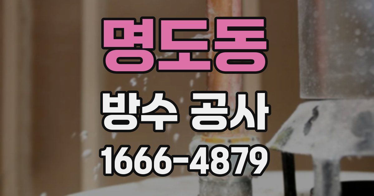 명도동 방수 공사