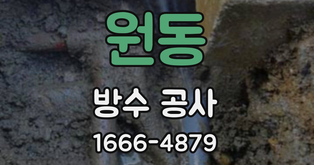 원동 방수 공사