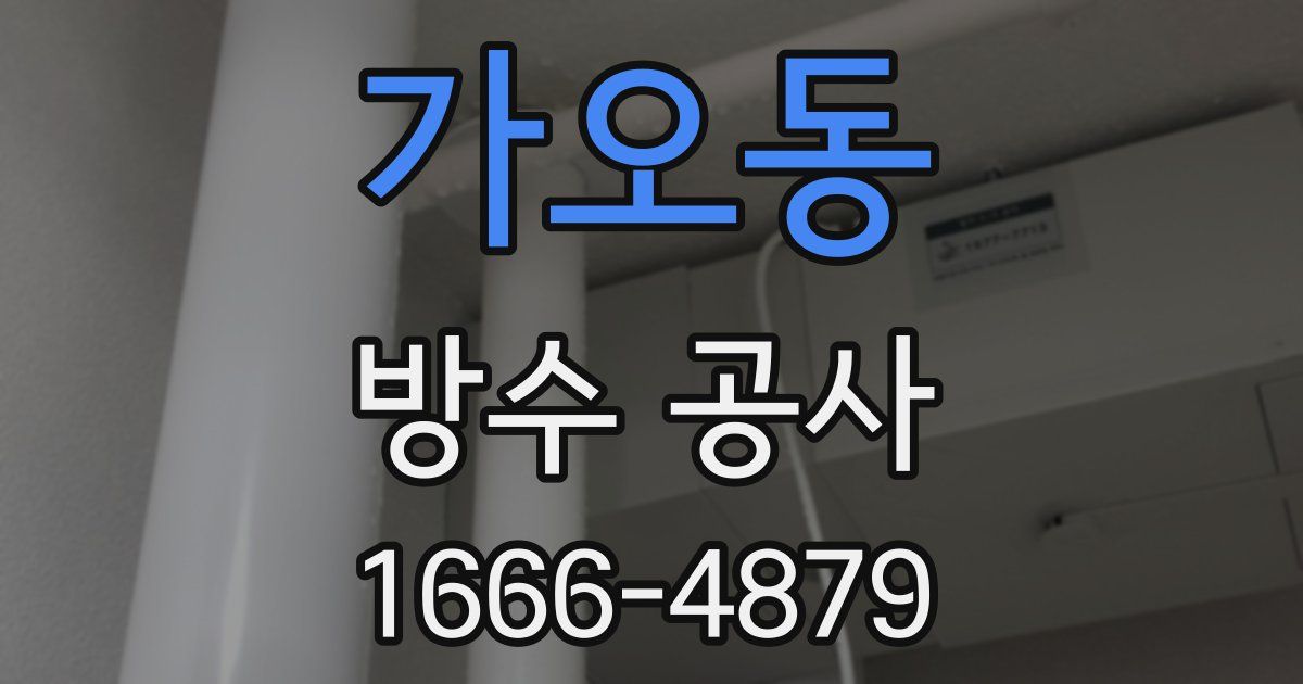 가오동 방수 공사
