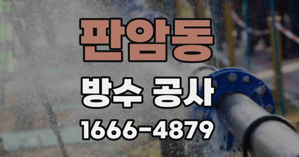 판암동 방수 공사