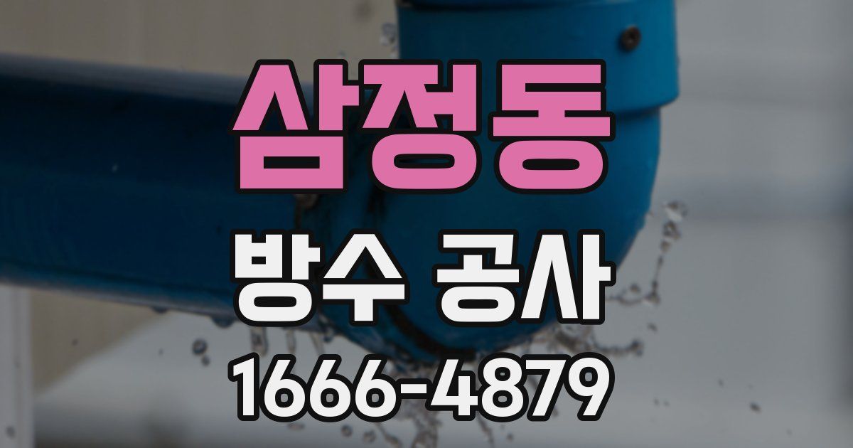 삼정동 방수 공사