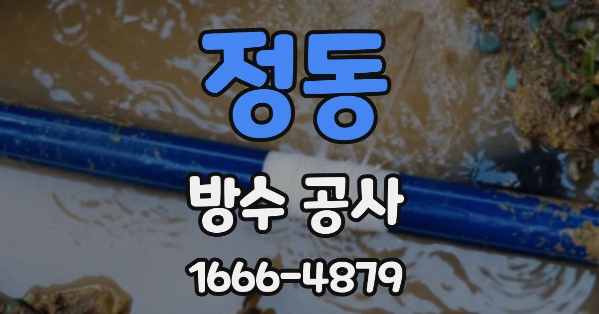 정동 방수 공사