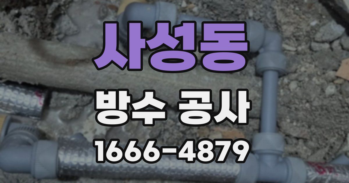 사성동 방수 공사