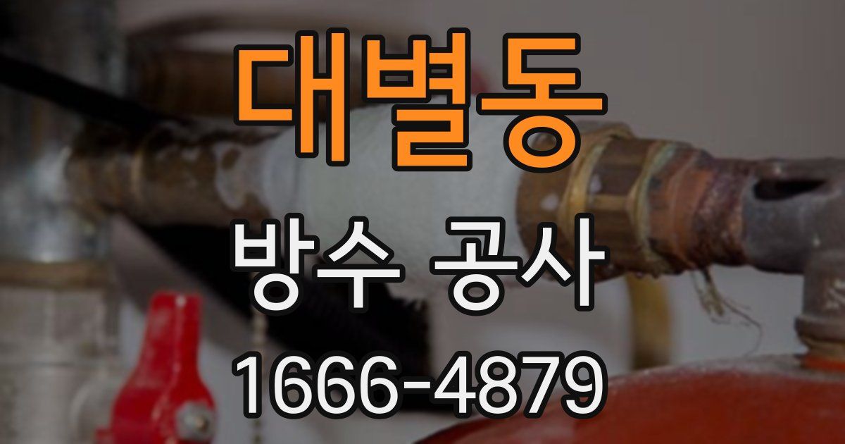 대별동 방수 공사
