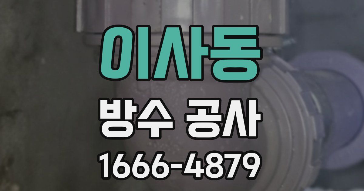 이사동 방수 공사