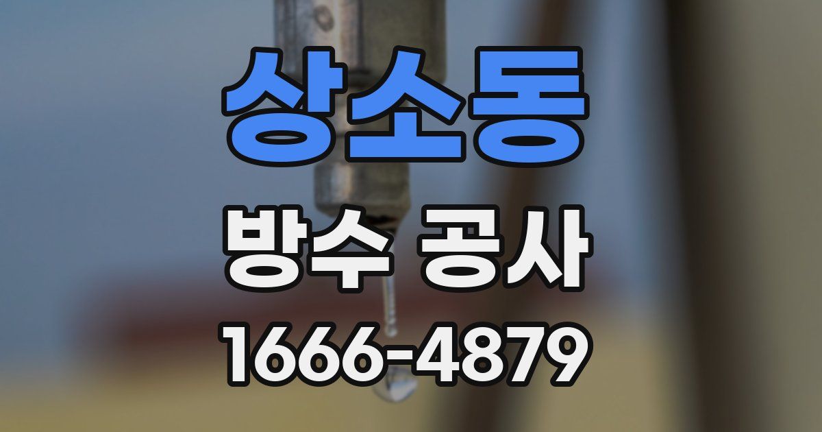 상소동 방수 공사