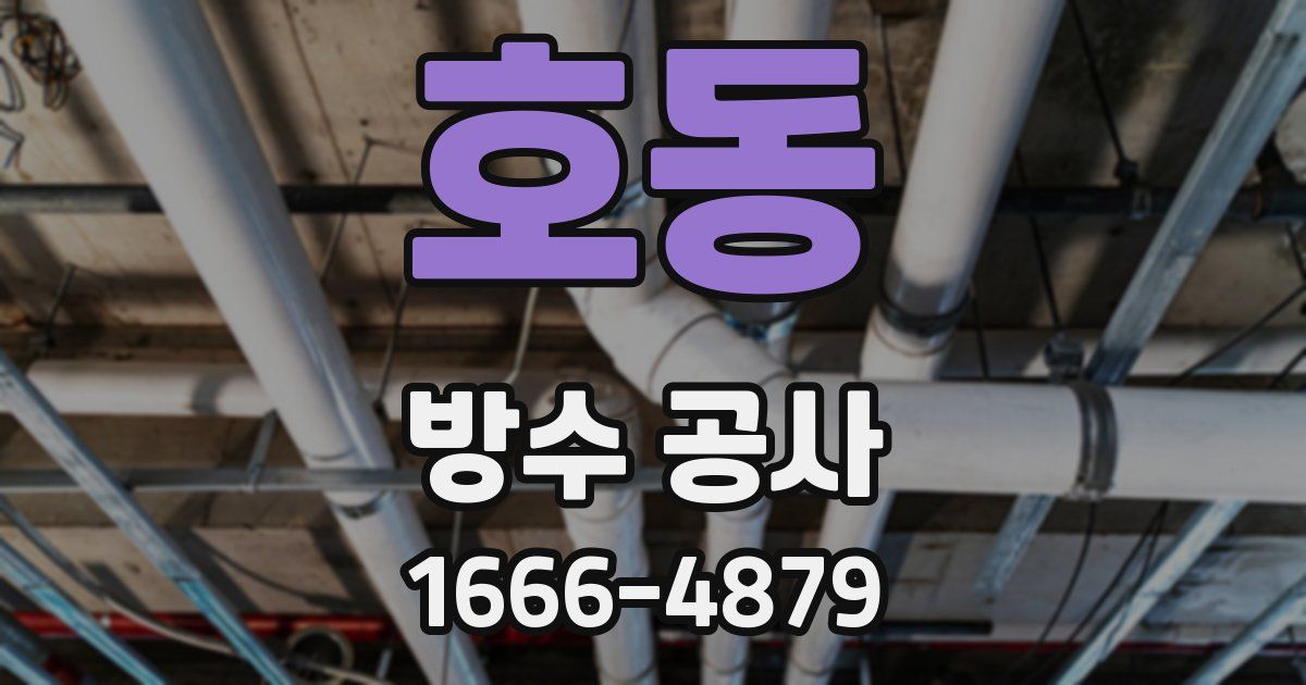 호동 방수 공사