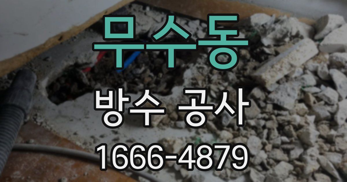 무수동 방수 공사