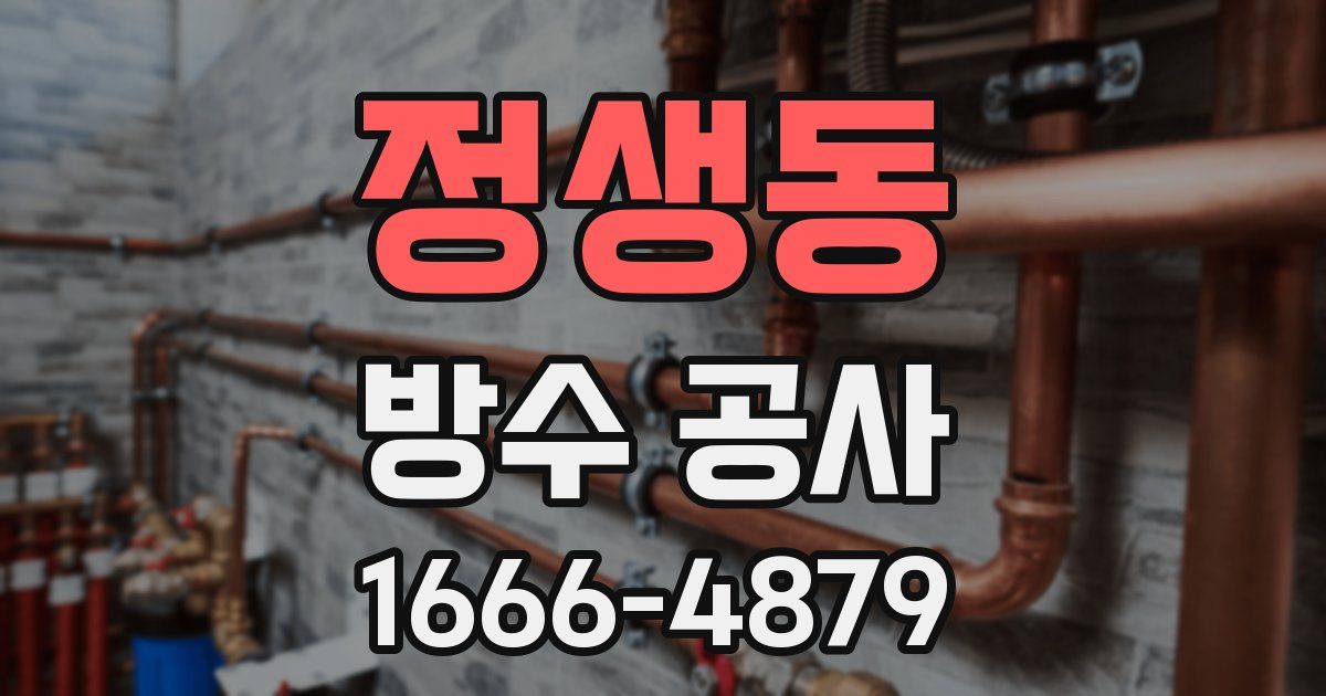 정생동 방수 공사
