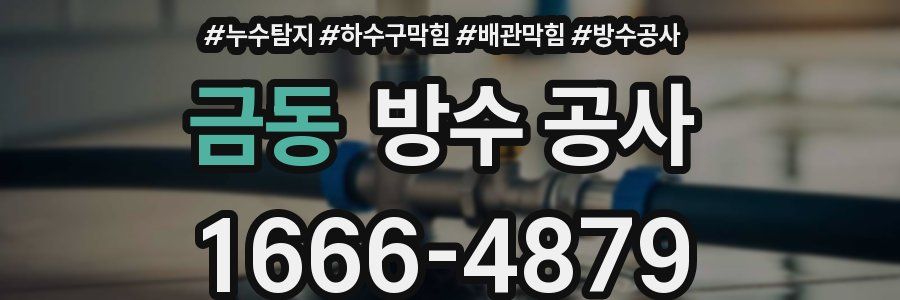 금동 방수 공사