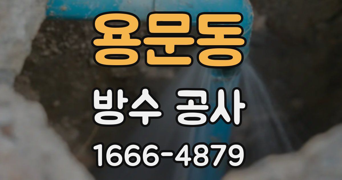 용문동 방수 공사