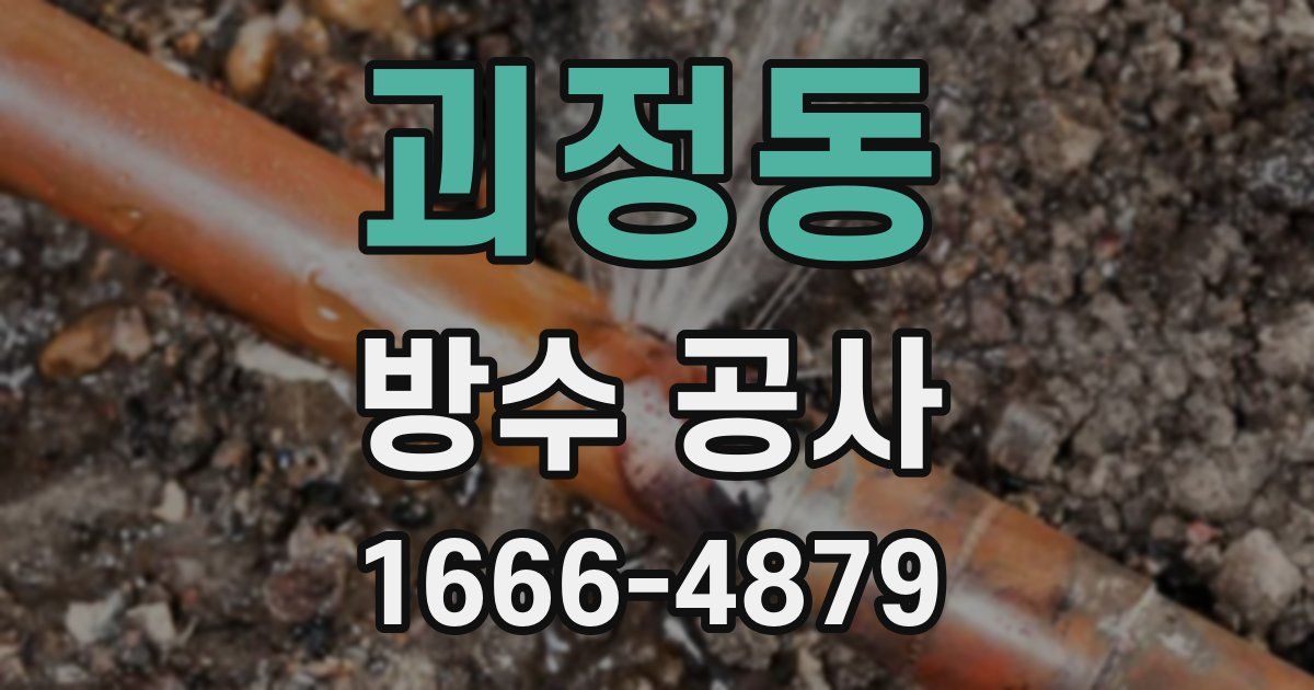 괴정동 방수 공사