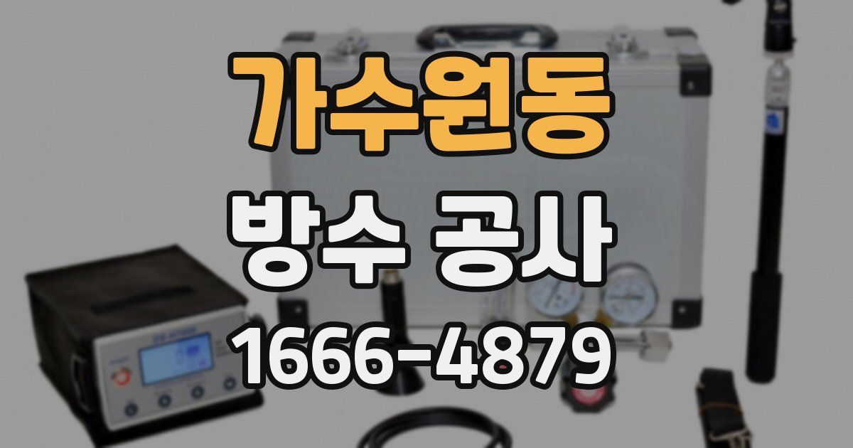 가수원동 방수 공사