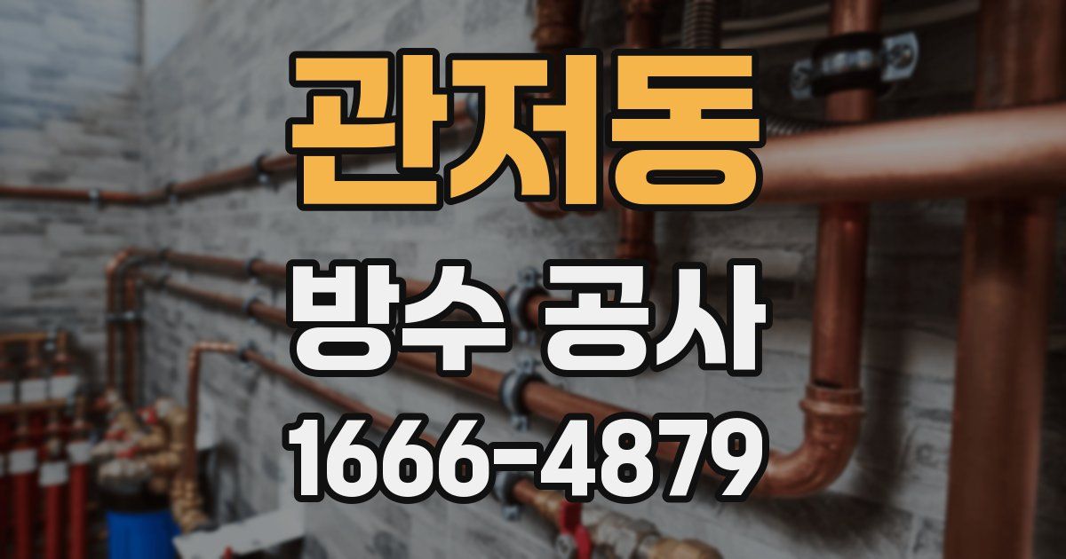 관저동 방수 공사