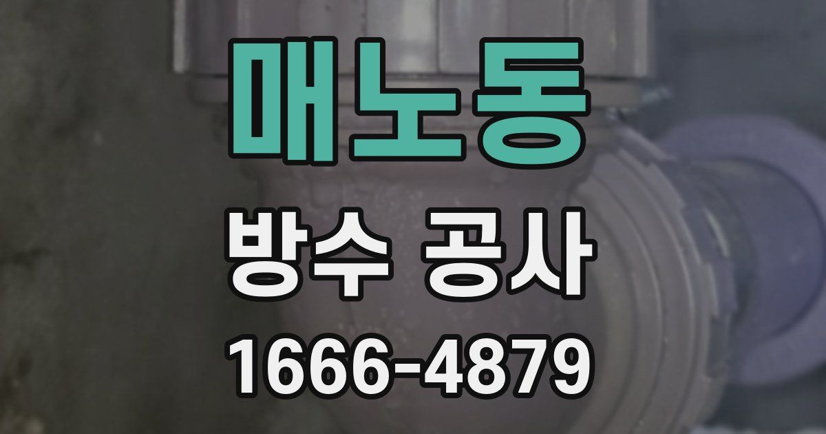 매노동 방수 공사