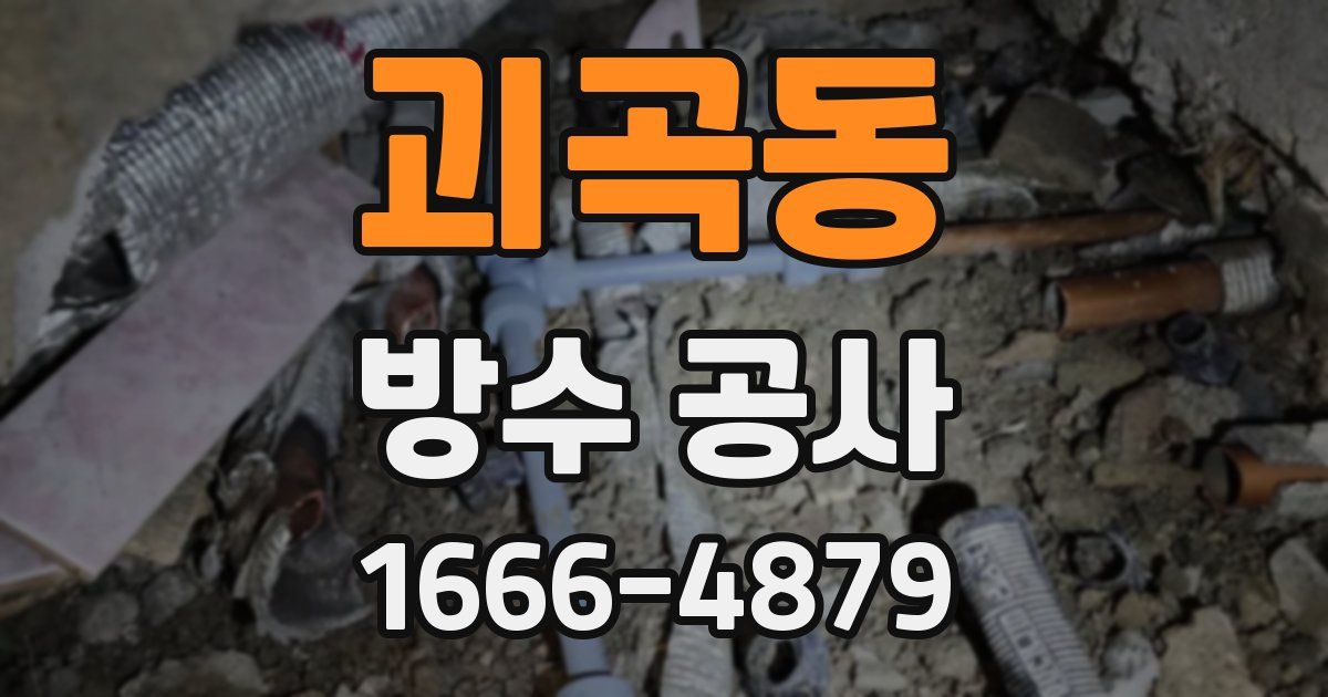 괴곡동 방수 공사