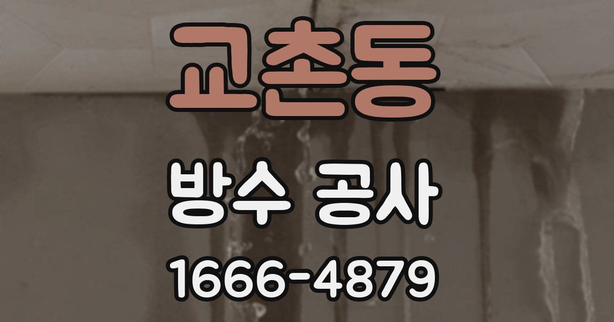 교촌동 방수 공사