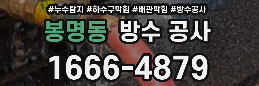 봉명동 방수 공사