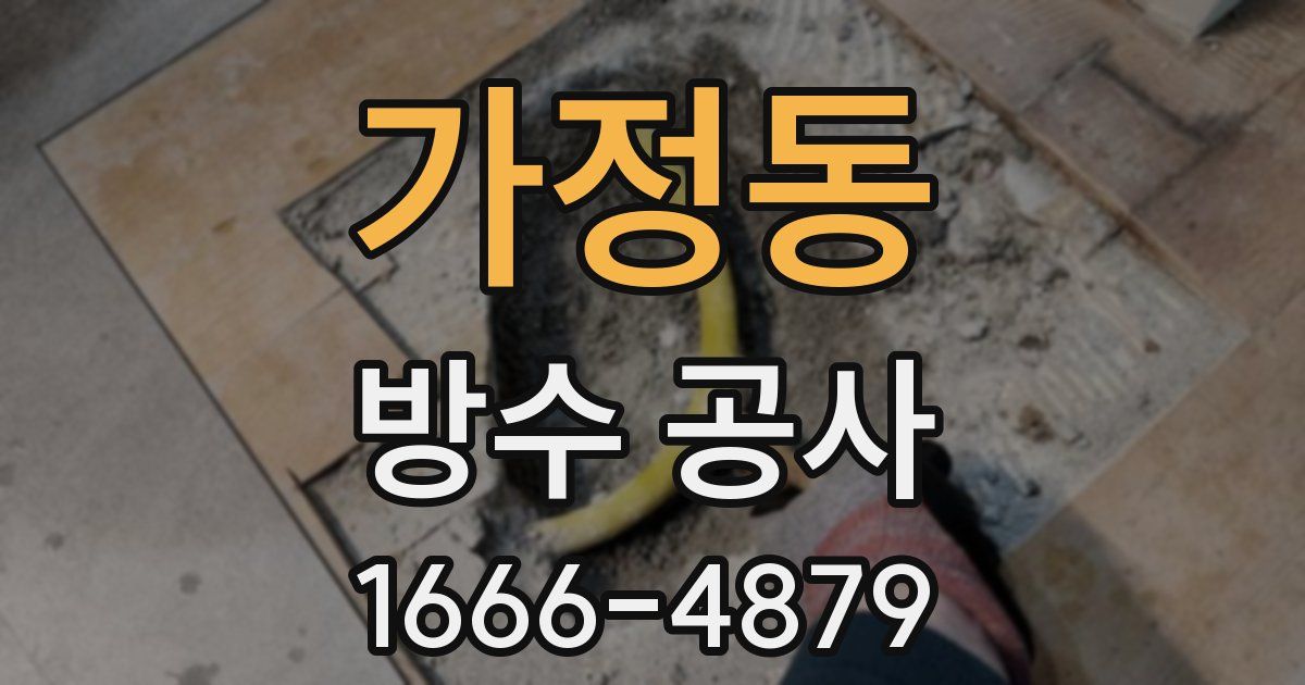 가정동 방수 공사