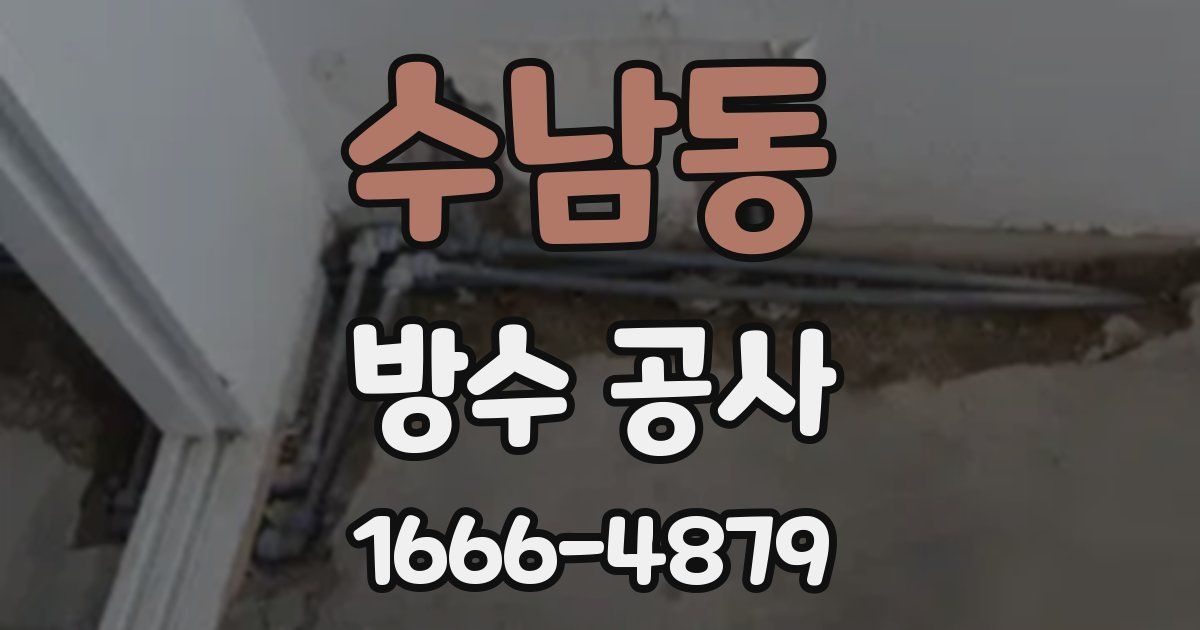 수남동 방수 공사