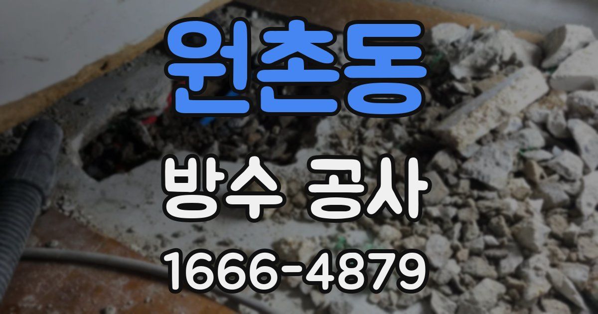 원촌동 방수 공사