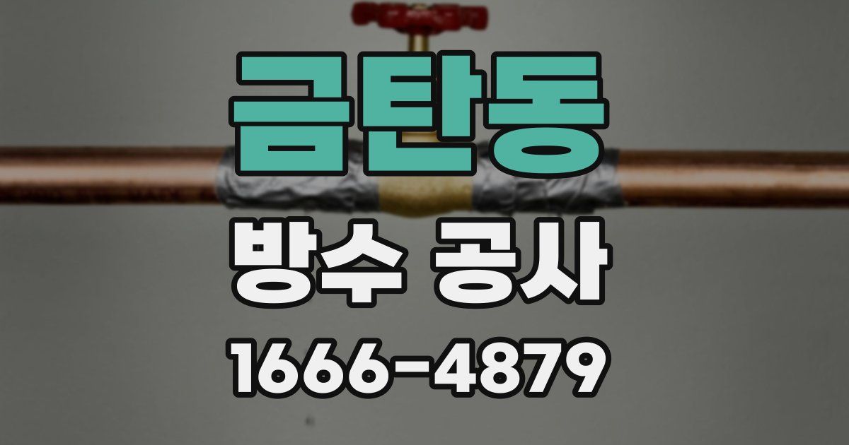 금탄동 방수 공사