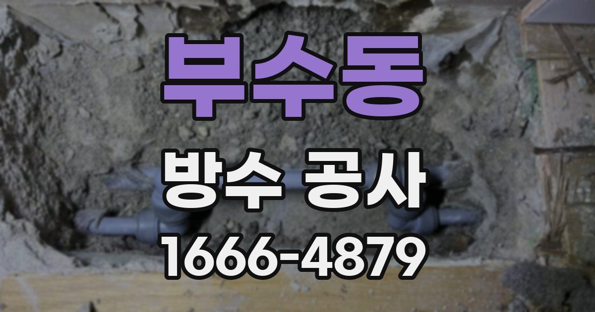 부수동 방수 공사