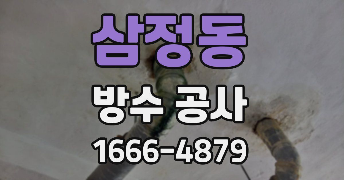 삼정동 방수 공사