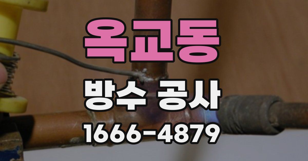 옥교동 방수 공사