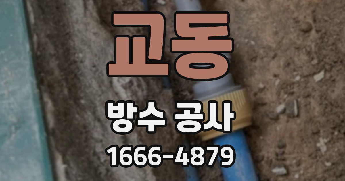 교동 방수 공사