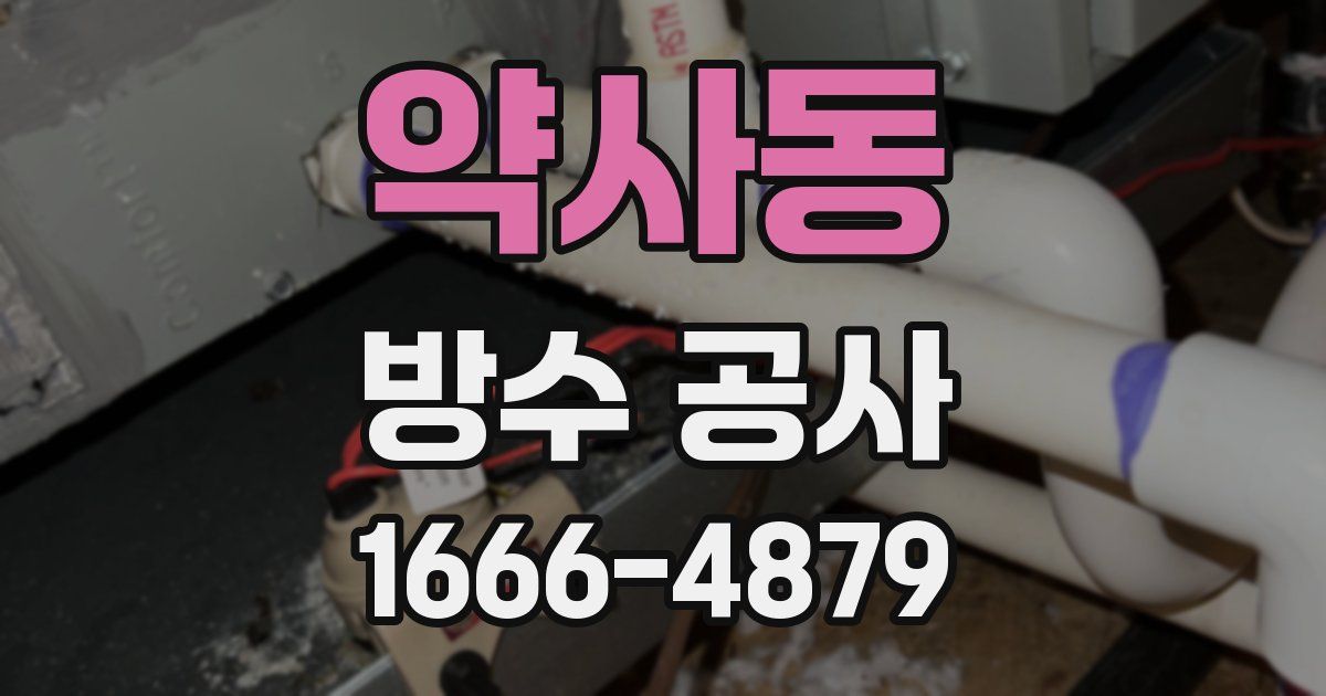 약사동 방수 공사