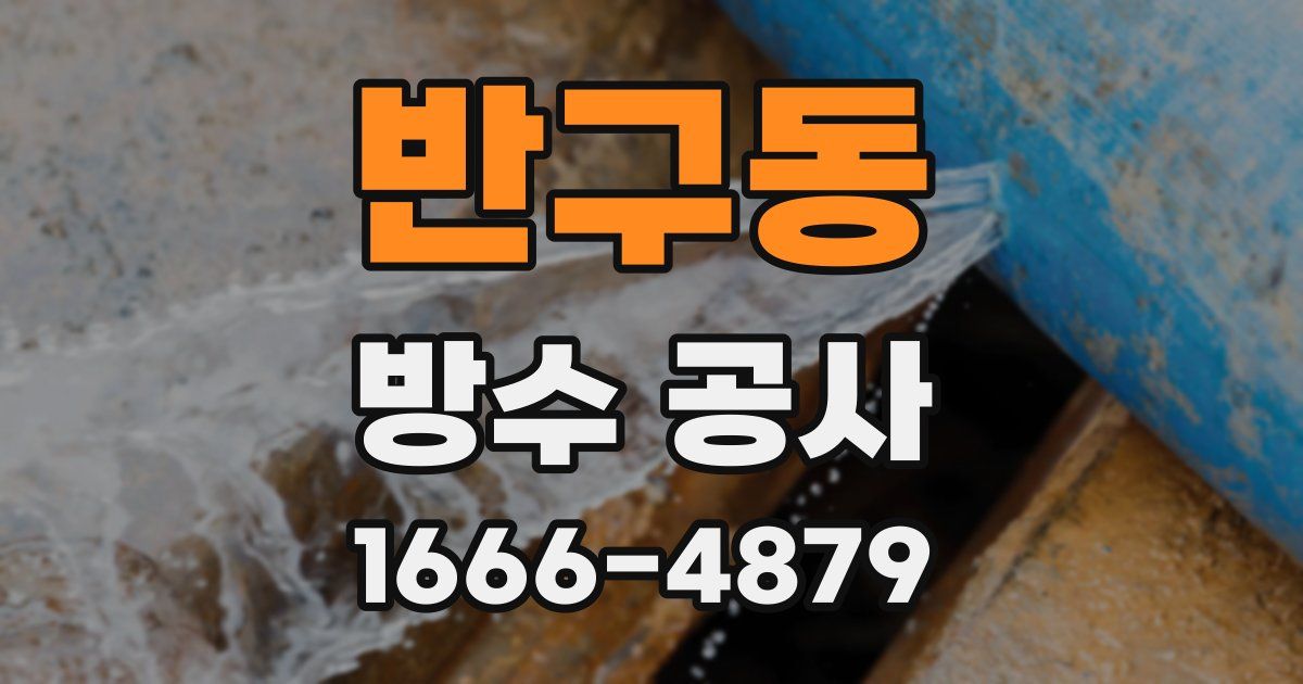 반구동 방수 공사