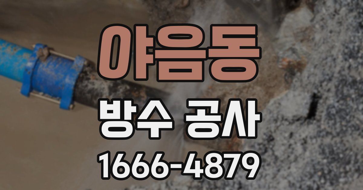 야음동 방수 공사