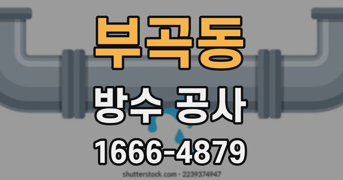 부곡동 방수 공사
