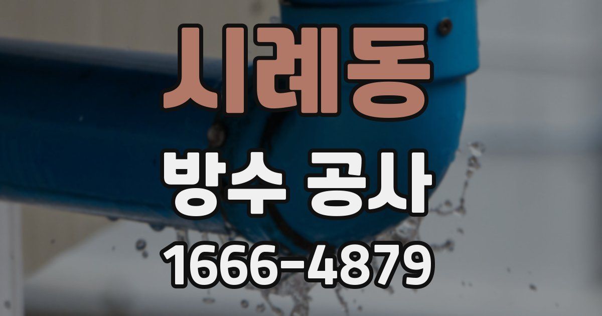 시례동 방수 공사