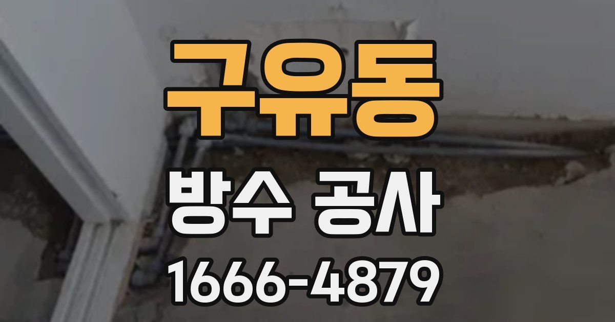 구유동 방수 공사