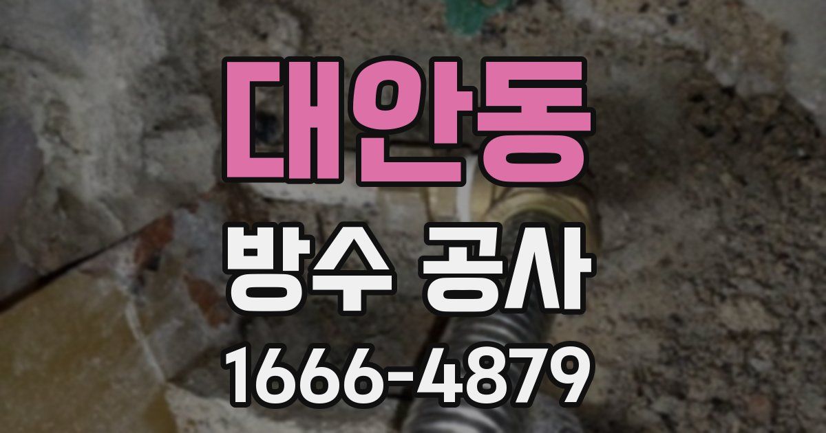 대안동 방수 공사