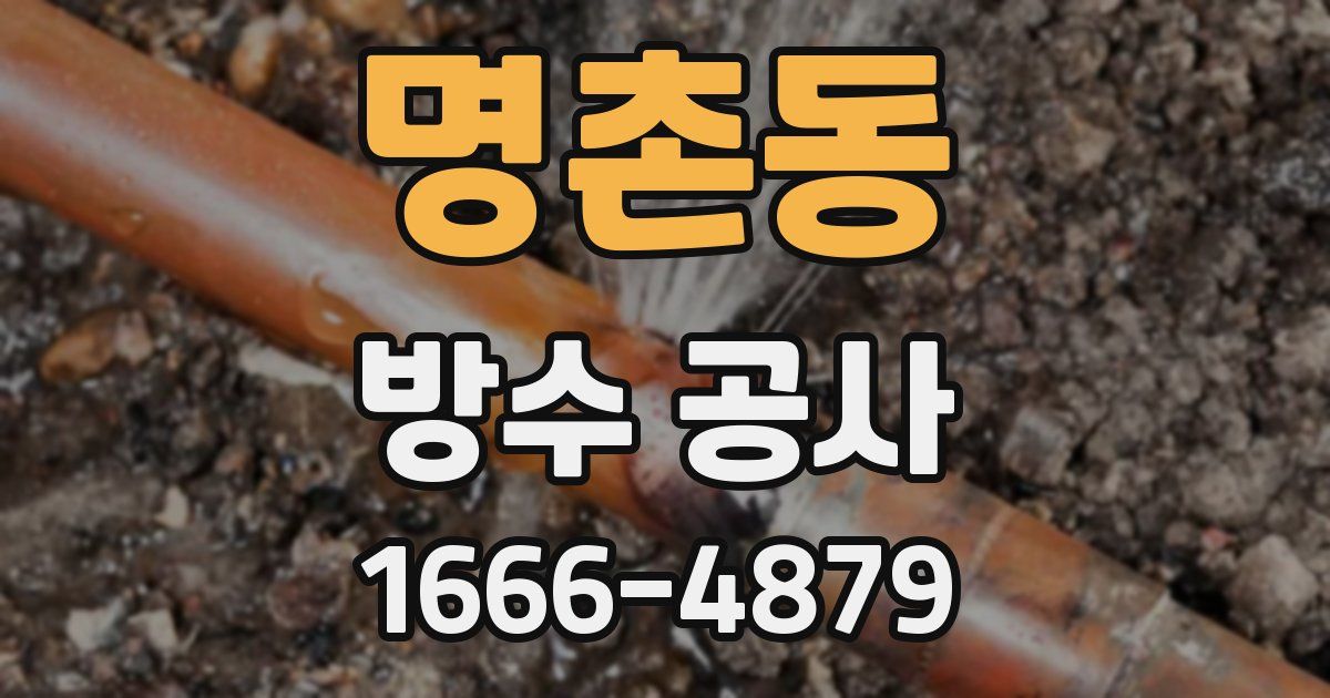 명촌동 방수 공사