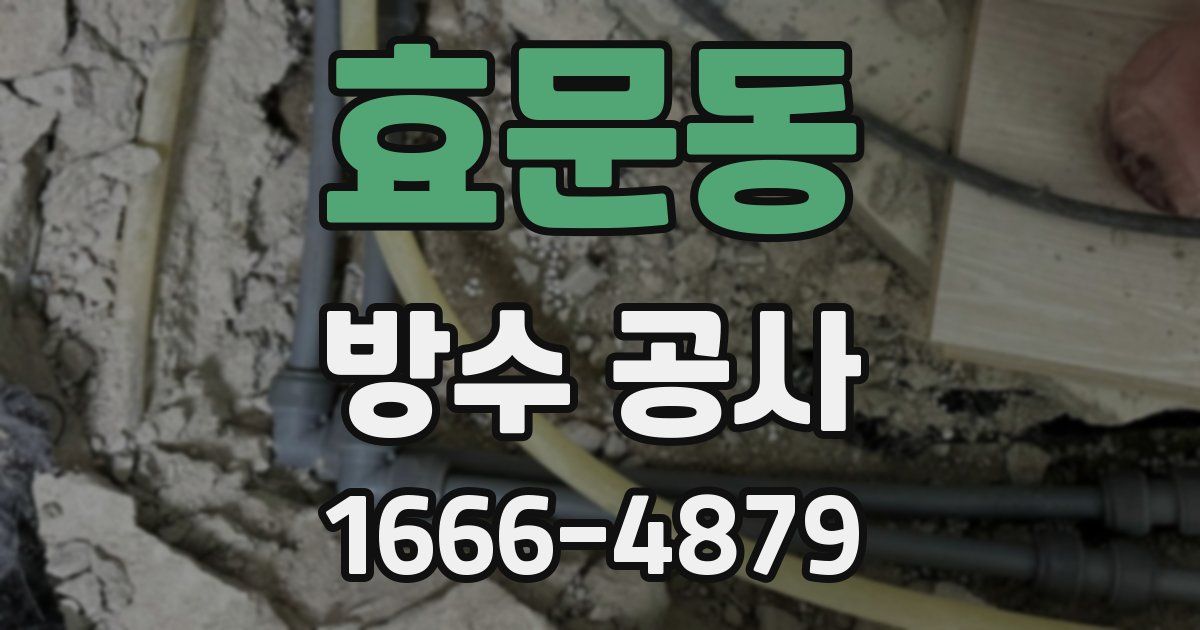 효문동 방수 공사