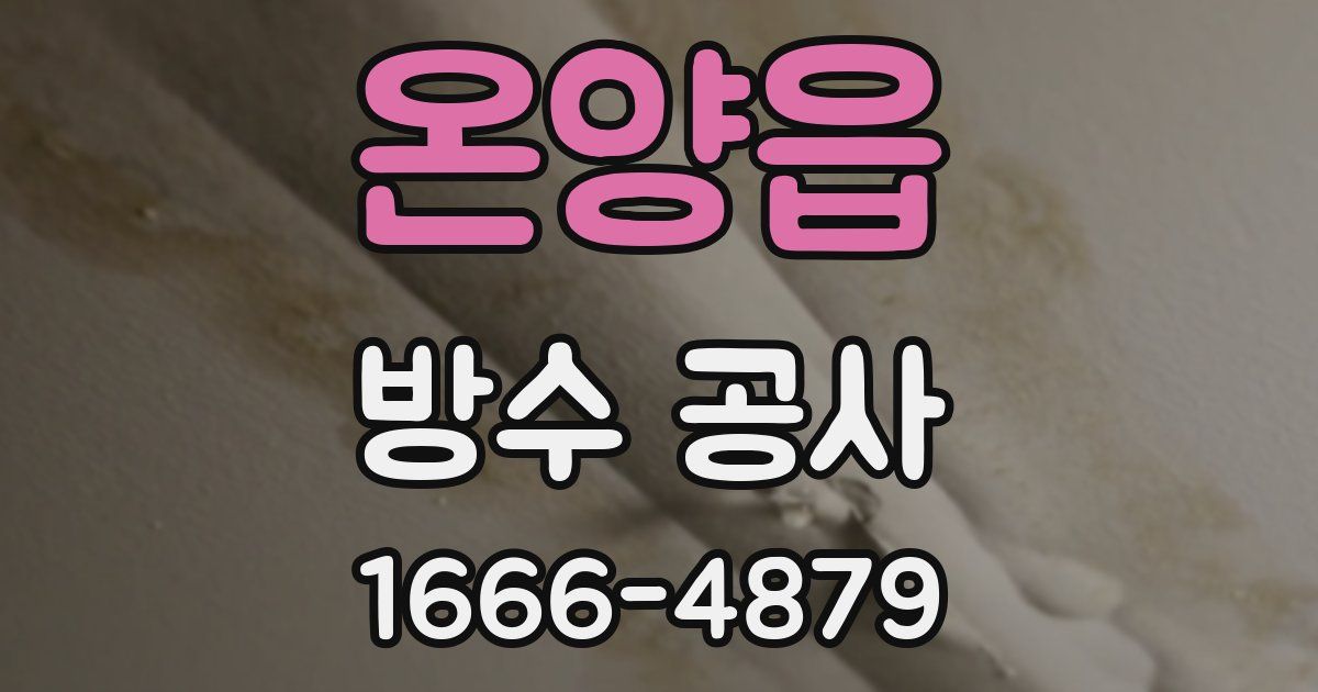 온양읍 방수 공사