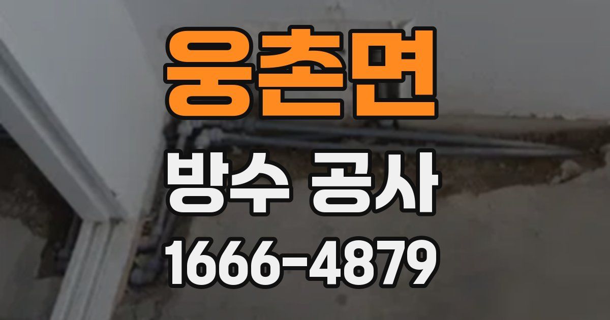 웅촌면 방수 공사