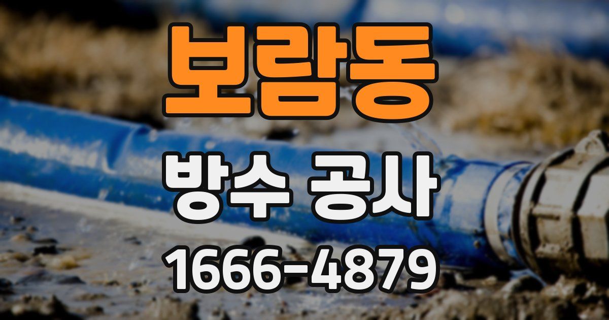 보람동 방수 공사