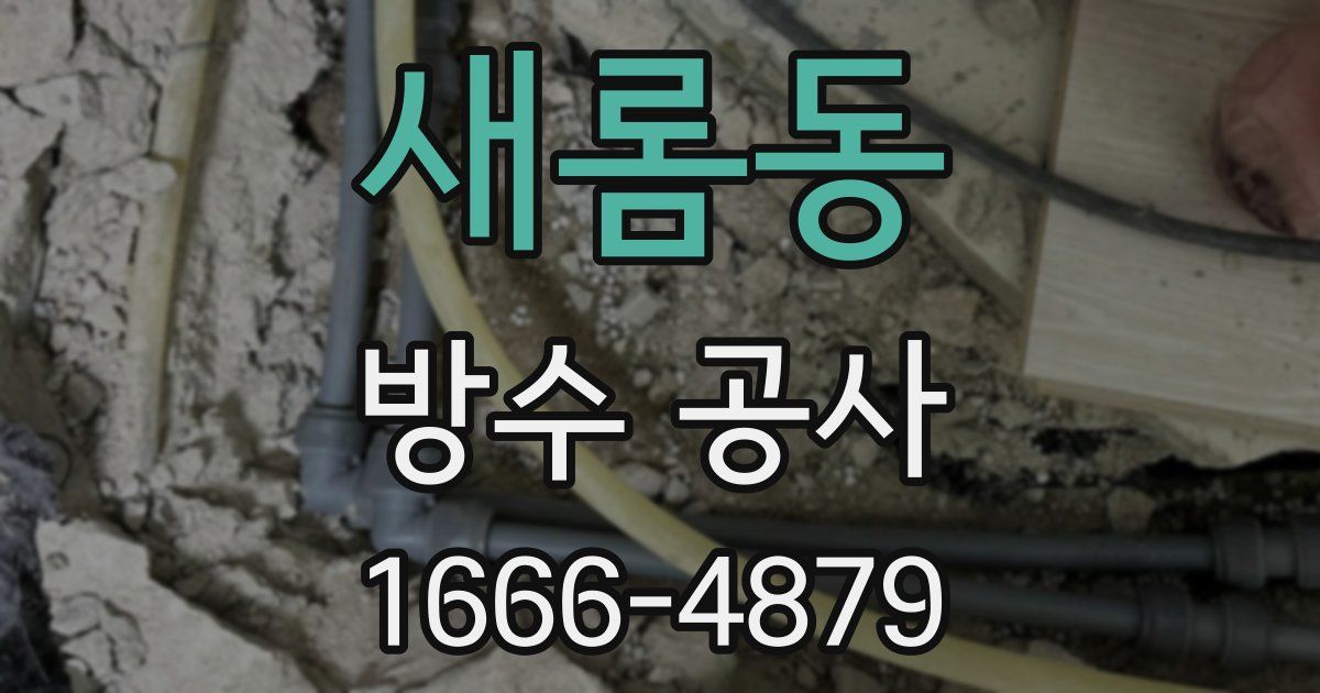 새롬동 방수 공사