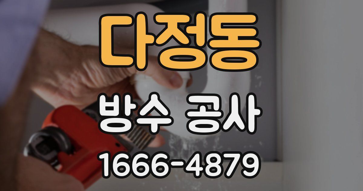 다정동 방수 공사