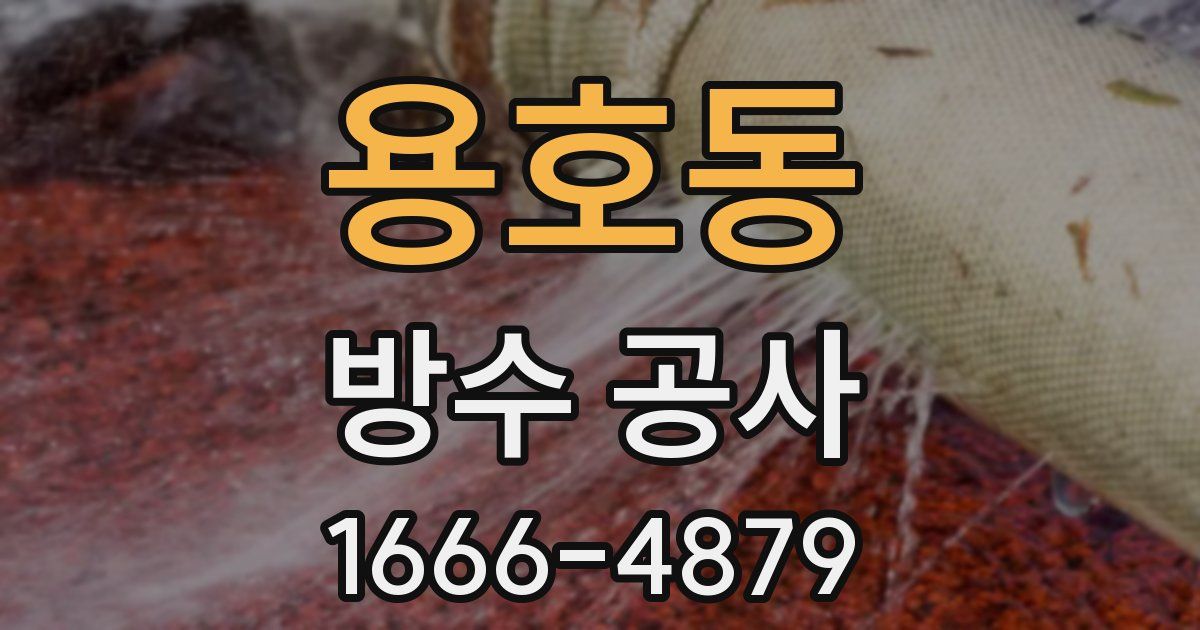 용호동 방수 공사