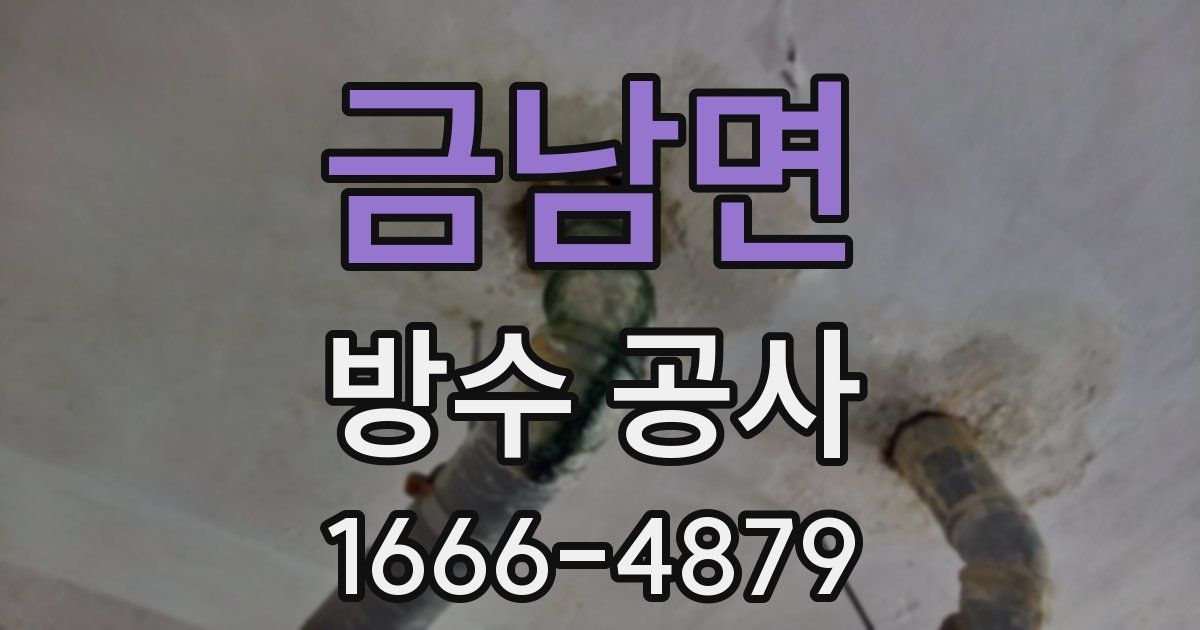금남면 방수 공사