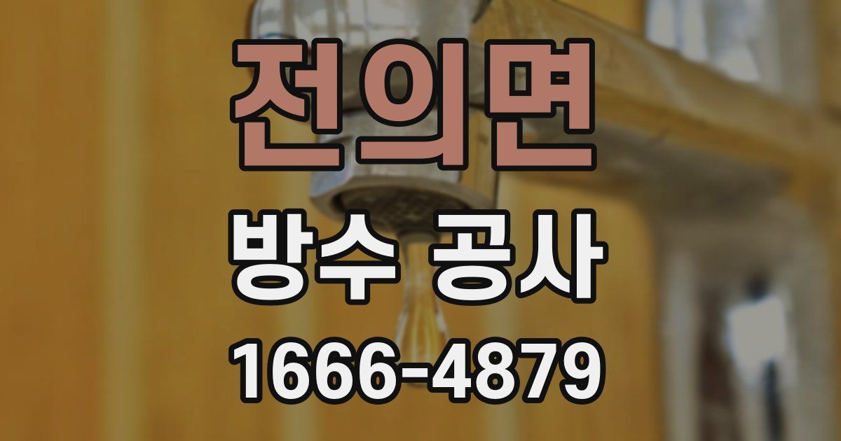 전의면 방수 공사